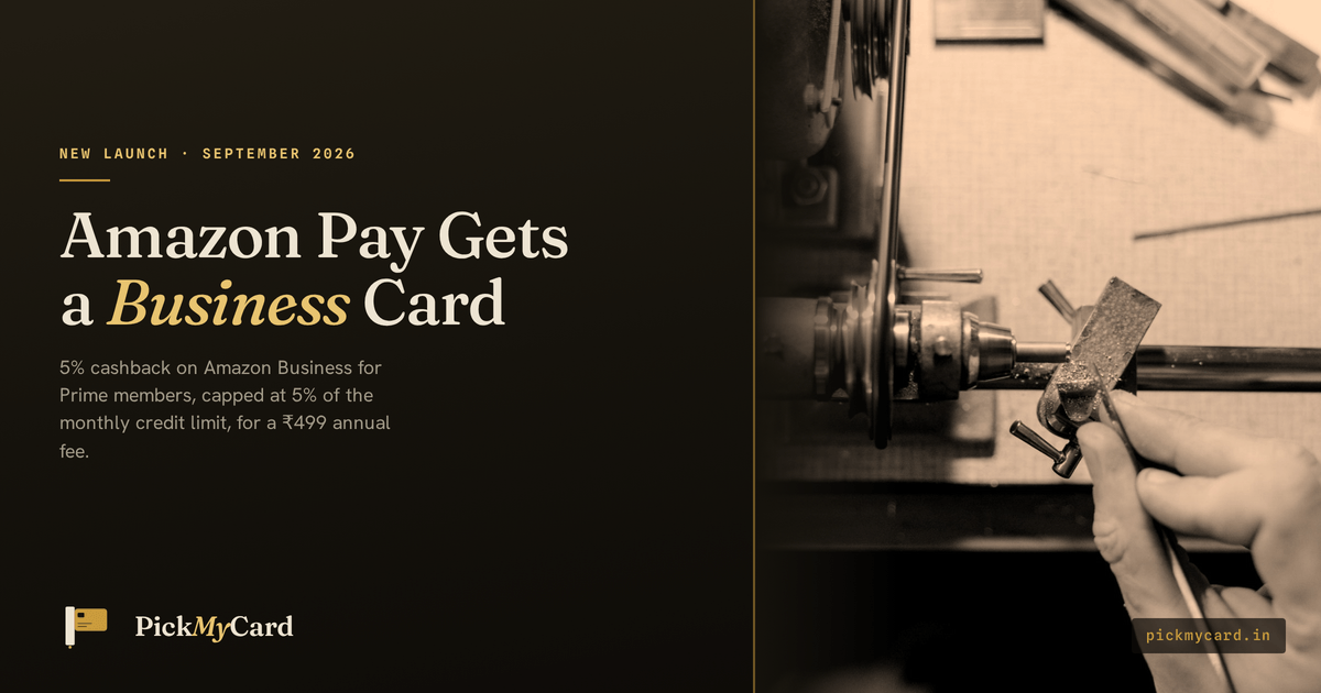 Amazon Pay and Kotak Mahindra Bank launched the Amazon Pay Kotak Business Credit Card for sole proprietors and small businesses, with 5% cashback on Amazon Business purchases for Prime members and a ₹499 annual fee.