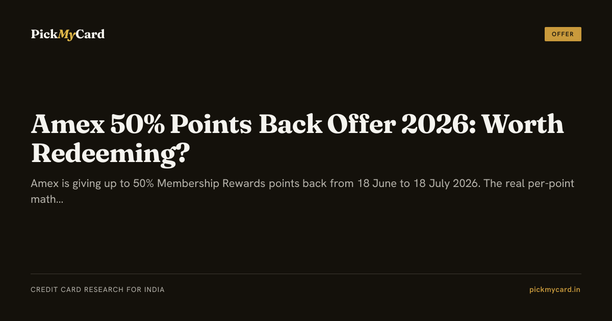 Amex 50% Points Back Offer 2026: Worth Redeeming?