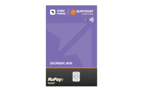 Stable Money Suryoday Bank Credit Card